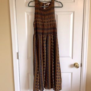 Brown and blue sundress